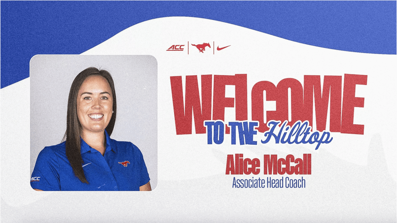 SMU Women’s Swimming Welcomes Alumna Alice McCall As Associate Head Coach